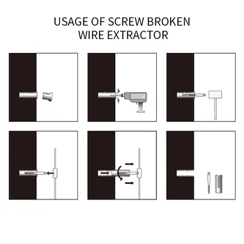 5Pcs/Set Screw Extractor Set Deteriorat Șurub Cu Instrumente de Ștergere de Stocare de Caz Utilizate În Eliminarea Deteriorat Șuruburile burghie