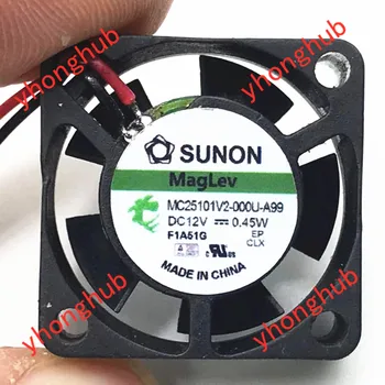 SUNON MC25101V2-000U-A99 Server Ventilatorului DC 12V 0.45 W 25x25x10mm 2 fire