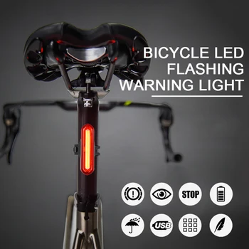 Bicicleta Stop cu Biciclete de Munte de Încărcare USB rezistent la apa de Siguranță Stop în aer liber, Noapte de Echitatie Zi Lup de Stele, Lumina de Avertizare