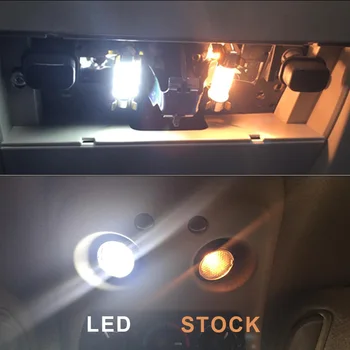 12x Alb Canbus LED-uri Lumina de Interior Kit Pentru perioada 2005-2010 Jeep Grand Cherokee Harta Dom Portbagaj Lumină de inmatriculare, Accesorii Auto