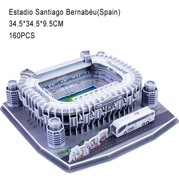 3D Stadionul de Fotbal Puzzle Diy Ortografie Asamblat Jucarii Copii Educative Europene de Fotbal, loc de Joaca Model Clasic Jigsaw Puzzle-uri