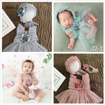 Jane Z Ann fetita de flori dantela tinute studio de fotografiere destul de recuzită fotografie gemeni îmbrăcăminte 3 dimensiuni de nou-născuți/1 an