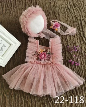 Jane Z Ann fetita de flori dantela tinute studio de fotografiere destul de recuzită fotografie gemeni îmbrăcăminte 3 dimensiuni de nou-născuți/1 an