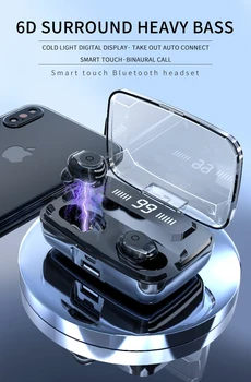 F9 Bluetooth 5.0 Cască TWS Căști Capacitate de 3500MAH Gemeni Pavilioane 5D Căști Stereo Sport Confortabile Căști