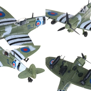 1buc Spitfire Luptător Model de Kit de Jucarii pentru Copii DIY Aeronave de Asamblare Modele de Kituri de Jucărie de Învățământ Cadouri pentru Copii de Culoare Aleatorii