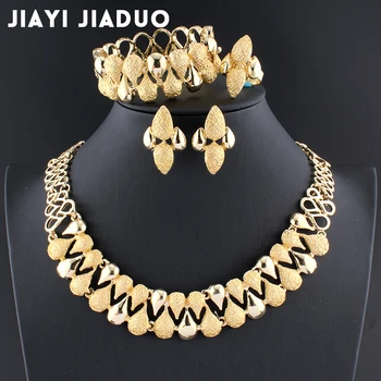 Jiayijiaduo dubai set de bijuterii set Colier cercei Bratara de Nunta de decorare pentru femei africane set de bijuterii margele