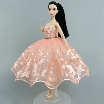 De înaltă Calitate de Balet Tutu Rochie Pentru Papusa Barbie Costume de Haine 1/6 Papusa Accesorii Stras 3-strat Fusta Petrecere Bal Rochie de Jucărie