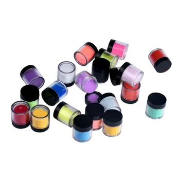 18 Culori Acrilice Unghii Sclipici Pulbere Nail Art Sfaturi UV Gel de Pulbere de Praf Nail Art Decor 3D Manichiura Unghii Instrumente