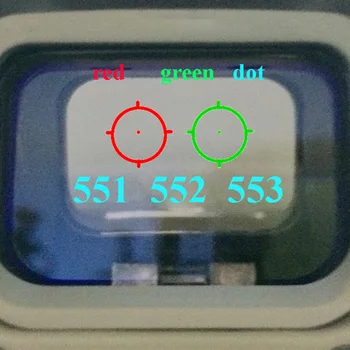 551 552 553 Rosu Verde Dot Sight domeniul de Aplicare de Vânătoare Vedere Reflex Holografic Lunetă Cu 20mm Montare Pentru Pusca Airsoft Pistol