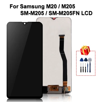 Original, LCD Pentru Samsung Galaxy M20 LCD M205 SM-M205 SM-M205FN Touch Screen, Digitizer Inlocuire Ecran Piese de Asamblare