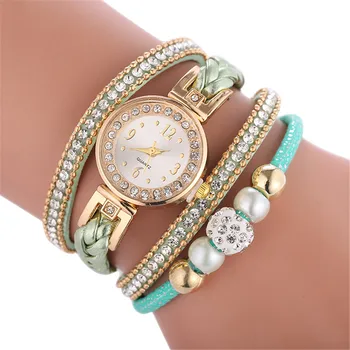Luxuy Femei Frumoase ceasuri de Moda Brățară Ceas Doamnelor ceas cu cadran Rotund Orologio da donna unic Damenuhr B50