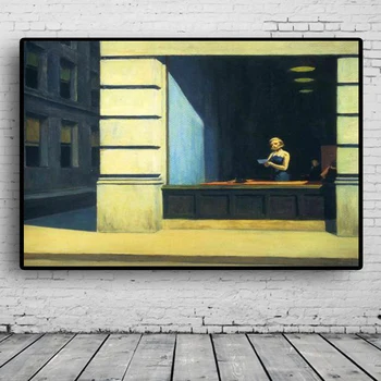 Edward Hopper Tapet De Perete De Arta Panza Pictura, Postere, Printuri Moderne, Pictura Perete Poza Pentru Living Home Decor De Arta