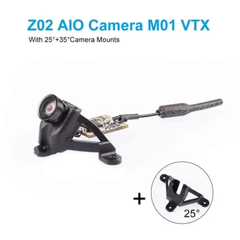 Z02 AIO Camera 5.8 GHz M01 VTX 25 mw Transmițător 600TVL NTSC/PAL, cu 25 și 35 de Grade Camera Mount OSD SmartAudio pentru Mici Tuși