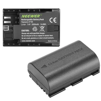 Neewer LP-E6 LP-E6N Înlocuire Baterie Reîncărcabilă de Încărcare Set pentru Canon