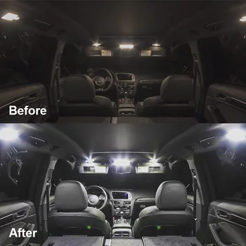12pcs LED Alb de Lumină de Lectură Dom Becuri de Interior Kit potrivit Pentru 2016 2017 2018 Chevrolet Cruze Portbagaj Cargo Oglindă Licență Lampa