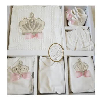 Nou-Născut 11 Bucată Perla Model Elegant Princess Set Mevlüt Set De Spital De Evacuare Tesatura De Bumbac De Zi Cu Zi De Vară Antialergic Tinuta
