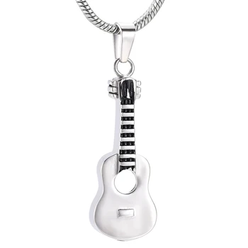 Instrument Muzical De Incinerare Bijuterii Pentru Cenușă - Din Oțel Inoxidabil Chitara Memorial Urna Colier Pandantiv Medalion Suveniruri Pentru Femei