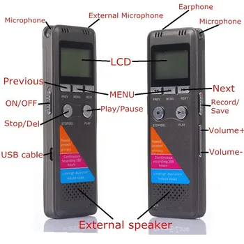 Stilou de Înaltă calitate Mini Usb Digital Sunet Curat Micro-Recordere Audio 8GB Portabil Mp3 Player Dictafon Reportofon Ascuns
