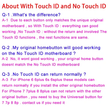 Pentru Placa de baza IPhone 6 16GB 64GB 128GB Fara Touch ID Butonul Home Deblocat Original, Placa de baza Buna Testate Logica Bord