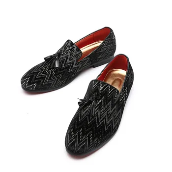 2020 Tassel Loafer Formale Pantofi de sex Masculin Încălțăminte Mărimea 37-48 Barbati Casual din Piele Petrecere de Nunta Rochie Pantofi Slip On a Subliniat Toe