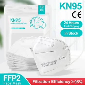 KN95 Mascarillas Reutilizabile FFP2 Masca de Fata Tapabocas Praf FP2 Gura Măști Filtru de Respirație Siguranță de Protecție KN95 Baluri