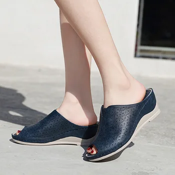 2021 Pantofi de Vara pentru Femei Roma Sandale Casual Femei Pene Sandale Pantofi Moi Brand de Moda Doamnelor Tocuri Pană 5cm Dimensiuni Mari A2116