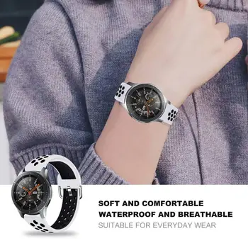 20mm 22mm General Silicon trupa Ceas pentru Samsung Galaxy Watch 3 45mm 41mm Active2 40/44 mm Bandă Curea pentru ceas Huawei gt2/2e