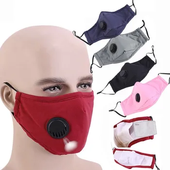 Moda Masca de Protectie Anti-praf Gura Masca cu Supape de Carbon Filtre de Măști Anti-Poluare Tesatura Măști Lavabile Refolosibile A50