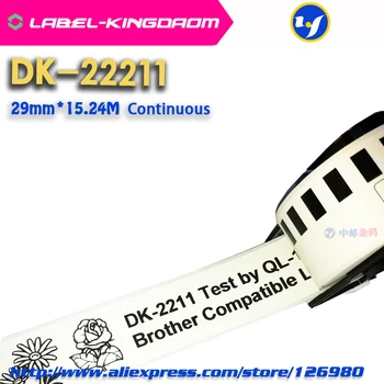 2 Role Generic DK-22211 Eticheta 29mm*15.24 M Continuu Compatibil pentru Imprimanta Brother QL-570/700 Toate Includ Suport din Plastic