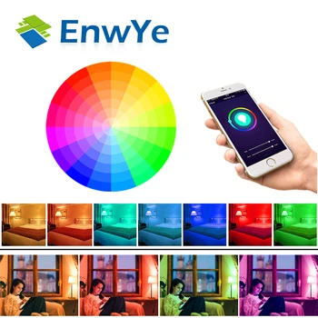 EnwYe WiFi Inteligent Bec LED 5W RGB+WW+CW E14 AC 110V 240V Voce App de la Distanță de Control de muncă cu Alexa de Start Google