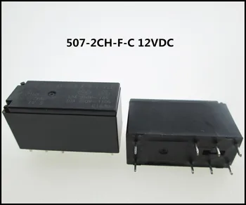 HOT NOU releu 507-2CH-F-C, 12VDC 845HN-2C-C, 12VDC 507-2CH-F-C, 12VDC 12VDC DC12V 12V 12A 250VAC DIP8