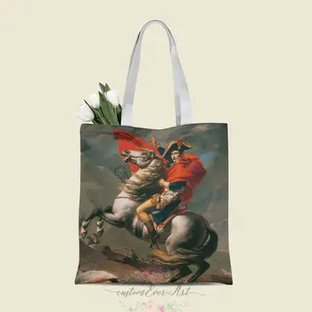 Napoleon Bonaparte tote sac personalizat canvas tote pungi pentru femei pentru zi de Naștere profesor Saci Sac de Cadouri, cadouri personalizate