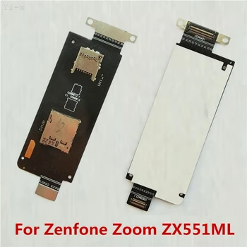 Pentru Asus Zenfone ZOOM ZX551ML Cititorul de Cartelă Sim Slot Memorie SD Suport Card Socket Placa de Cablu Flex