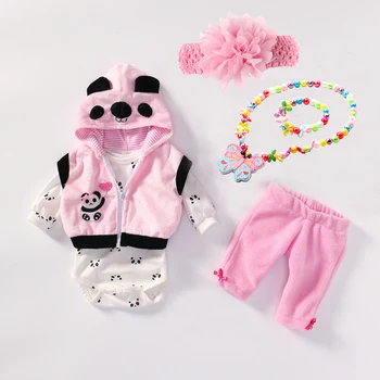 NPK renăscut Baby Doll haine Accesorii de Design, pentru 20 -22 inch Renăscut Baby Doll Fata Papusa Haine Seturi suplimentare de bijuterii cadouri