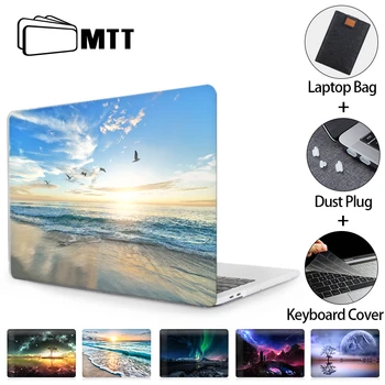 MTT 2020 Caz Pentru Macbook Pro Retina 13 15 16 Cu Touch Bara de Acoperire Pentru mac book Air 11 12 13 inch Peisaj Imprimare Laptop Maneca