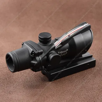 Tactic Trijicon ACOG Stil 1x32 Red Dot Sight Fibra Optica Pușcă domeniul de Aplicare Pentru Picatinny Feroviar M7262