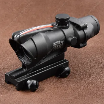 Tactic Trijicon ACOG Stil 1x32 Red Dot Sight Fibra Optica Pușcă domeniul de Aplicare Pentru Picatinny Feroviar M7262