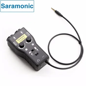 Saramonic SmartRig+ XLR/3.5 mm Audio Microfon Mixer Preamplificator & Chitara Interfață pentru DSLR aparat de Fotografiat iPhone 7 7 6 iPad iPod Xiaomi