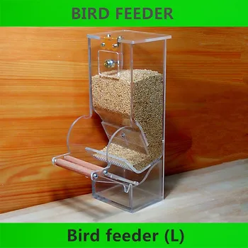 Păsări alimentatoare automate Colivie sub alimentator Snap-alimentare, containere de Plastic, placă de grosime 3 mm Pasăre instrumente de calitate 400 g