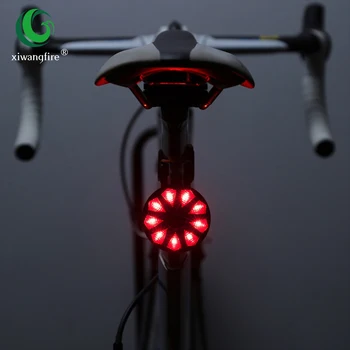 Lanterna bicicleta Mountain Bike Diamant Nouă Diamant Coada de Lumină Hot Wheels LED-uri de Avertizare de Siguranță de Echitatie Noapte Lumina USB Coada Lumina