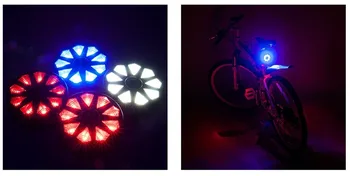 Lanterna bicicleta Mountain Bike Diamant Nouă Diamant Coada de Lumină Hot Wheels LED-uri de Avertizare de Siguranță de Echitatie Noapte Lumina USB Coada Lumina