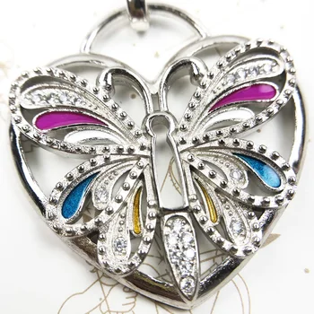 Pandantiv Fluture, Inima,2019 Nou Brand De Bijuterii De Moda Europa Bijoux Argint 925 Junglă Bohemia Cadou Pentru Fete Femeie