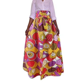 2019 zip Sexy femei mult africane fusta maxi tipărite Tradiționale africa stil lady pierde fusta femei plus dimensiune M-5XL