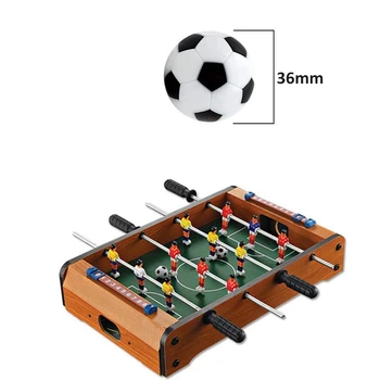 Masa de Fotbal Înlocuire 12 Pack Mini Alb și Negru 36mm Masa Mingi de Fotbal de Masă Jocuri Bile
