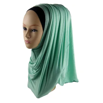 Fermecător Noua Moda Musulmană Jersey Stralucire Hijab Femei Sclipici Șal Eșarfă Mutil de Culoare Amestecat cu Ridicata Transport Gratuit