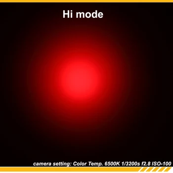 KDLITKER C8-CULOARE Cree XP-E2 Roșu 620nm 320 Lumeni Vanatoare Camping Lanterna LED-uri - Negru ( 1x18650 )