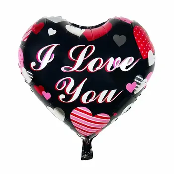 50Pcs 18inch Fericit Ziua Îndrăgostiților Inima Aluminiu Baloane Petrecere de Nunta de Decorare Dragoste de Ziua Mamei Decor Heliu Globos Cadou