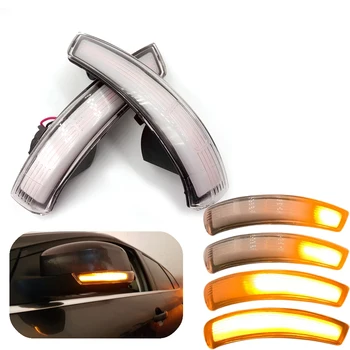 Pentru Ford Focus 2012-2018 pentru Mondeo 2pc Lumina de Semnalizare Oglinda Laterala Aripa Retrovizoare Semnalizare Lumina auto lampi Auto LED-uri Dinamice