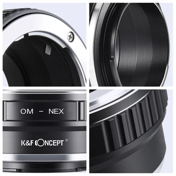 K&F CONCEPT OM-NEX Lentilă aparat de Fotografiat Inel Adaptor Pentru Olympus OM Obiectiv pentru Sony NEX E-mount Corpul NEX NEX3 NEX5 NEX5N NEX7 NEX-5C