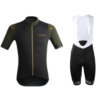 2020 stil nou LE COL mens ciclism jersey seturi salopete pantaloni scurți echipă de profesioniști de înaltă quailty rapid-uscat tesatura de biciclete kituri de ropa ciclismo hombre